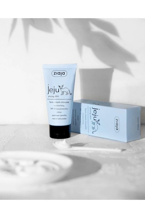 ZİAJA Jeju Genç Cilt Nemlendirici Beyaz Yüz Köpüğü Spf 10 50ml
