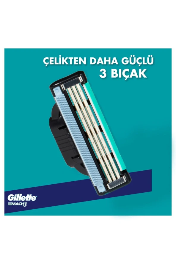 GİLLETTE Mach3 Yedek Tıraş Bıçağı 4'lü - Resim 3