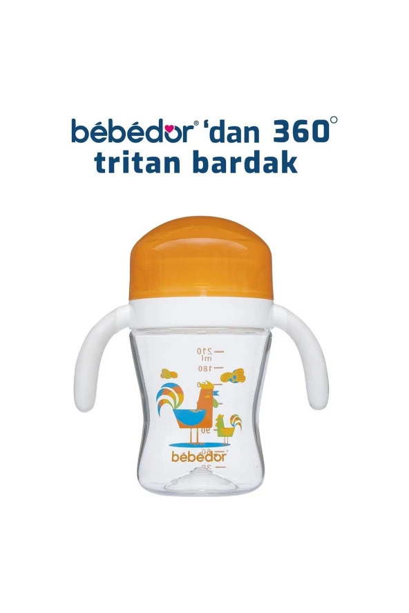 BEBEDOR 360 Tritan Kulplu Bardak 210ml 7507 - 2