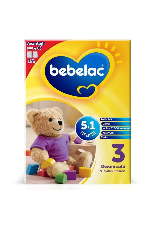 BEBELAC 3 Devam Sütü 900 Gr