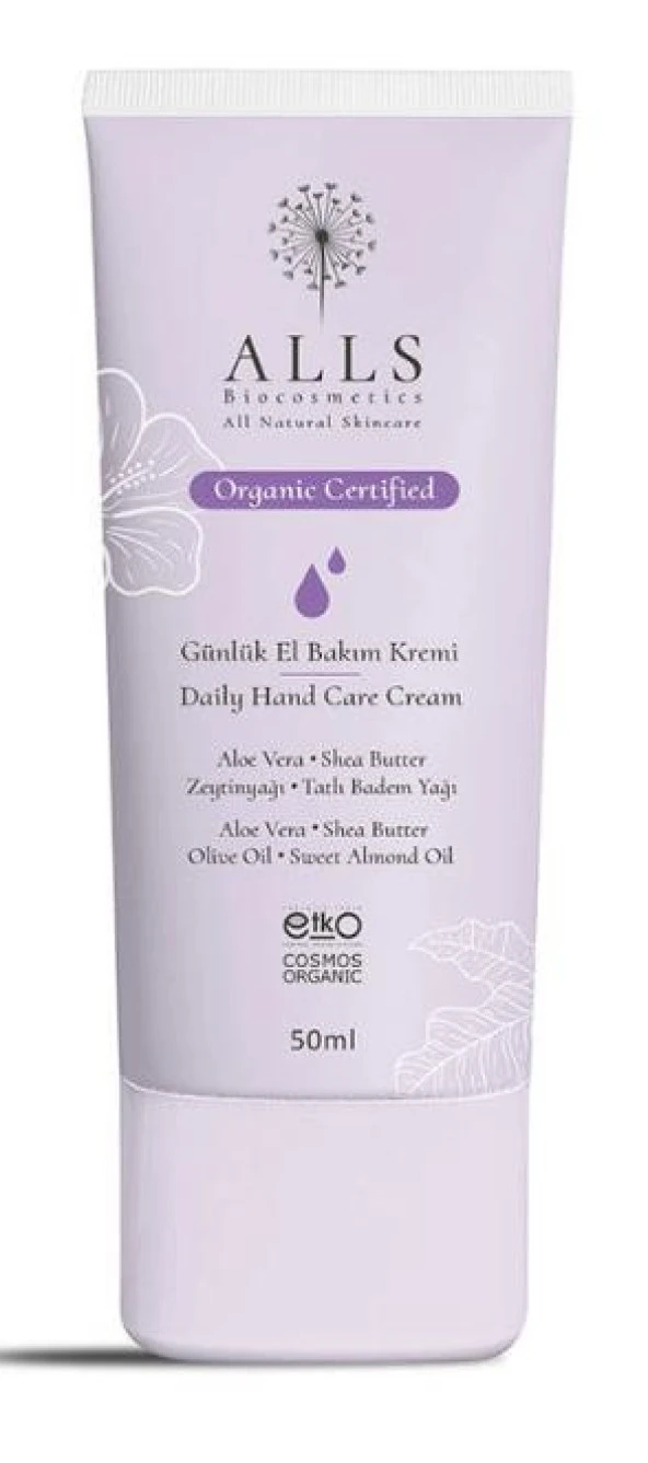 Alls Biocosmetics Organik Günlük El Bakım Kremi 50 ml