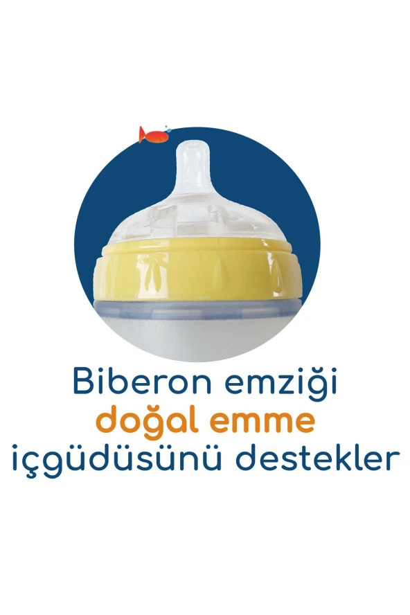 BEBEDOR Geniş Ağız Silikon Biberon 180 ml Şeffaf - 4
