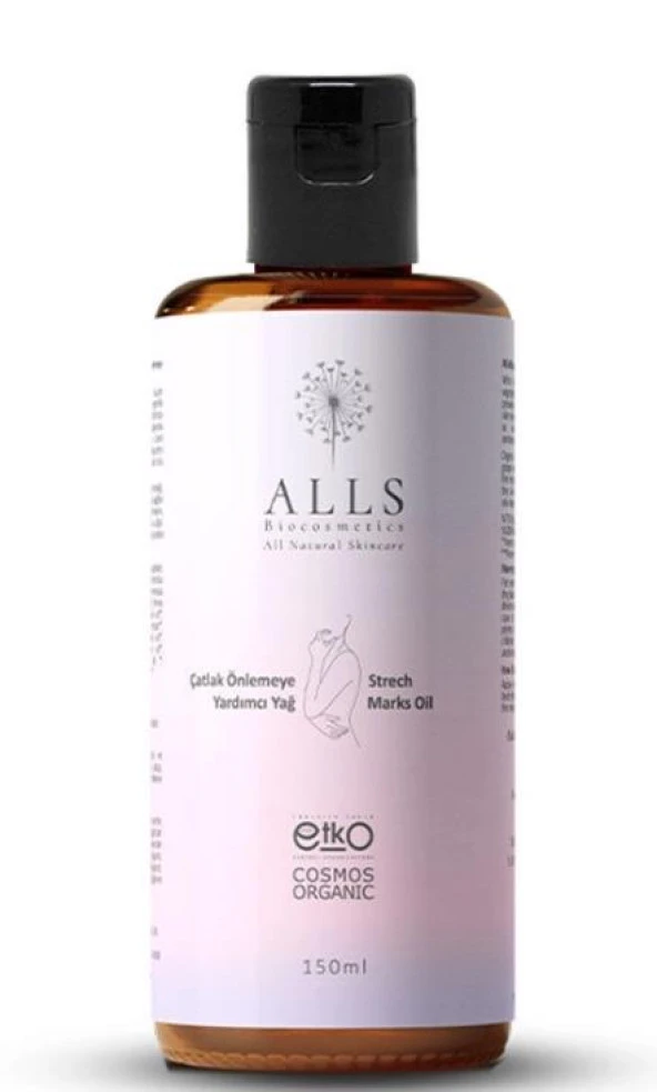 Alls Biocosmetics Organik Çatlak Önlemeye Yardımcı Yağ 150 ml