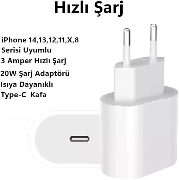 20864 Powerway Rx20 Pd 20W Iphone X-11-12-13 Pro Promax Uyumlu Type-C Hızlı Şarj Başlığı - 3