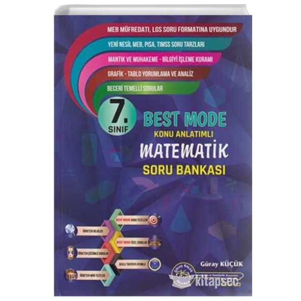 7. Sınıf Matematik Best Mode Konu Anlatımlı Soru Bankası Gür Yayınları
