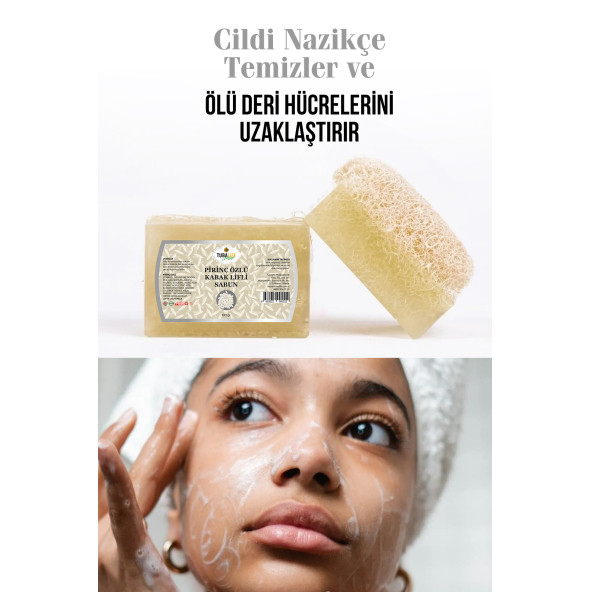 Tubalife Pirinç Özlü Kabak Lifli Sabun 100gr - 2