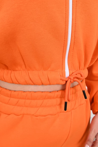 Kadın Büyük Beden Fermuarlı Eşofman Takımı 8031-24 - 10