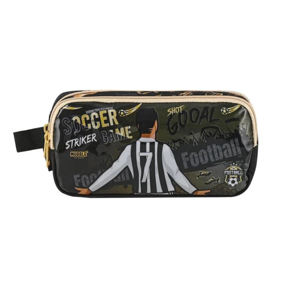 MUGGLE MU-9140 İlkokul Sırt Çantası Soccer Game + Beslenme Çantası + Kalem Kutusu - 6