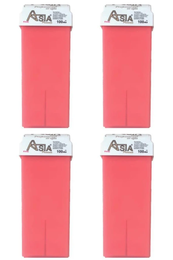 Asia Kartuş Roll On Sir Ağda Pudralı Pembe 100 Ml. 4 Adet