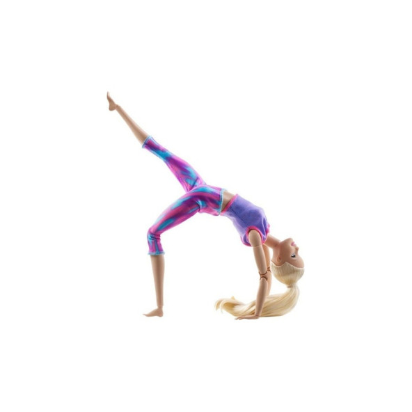 Barbie Sonsuz Hareket Bebeği Sarışın Desenli Taytlı GXF04 - 3