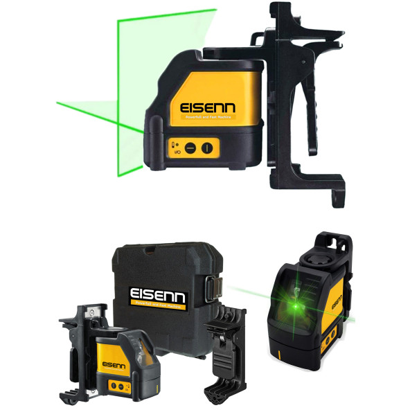 Eisenn German Otomatik Hizalamalı EW088 K Yatay ve Dikey Çizgi Yeşil Lazer Distomat Mıknatıslı Taşıma Çantalı - 2