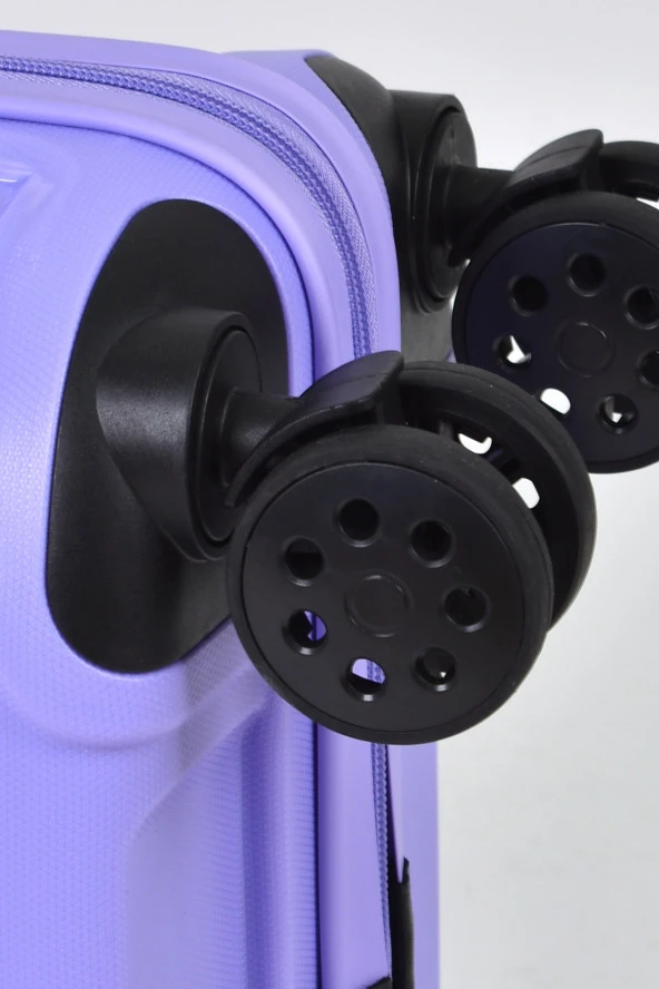 Elatae Ehs Orta Boy Polipropilen Kırılmaz Valiz Lila 010663 - Resim 6