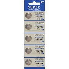 Supex Cr2032 3V Lityum 5Li Blister Pil