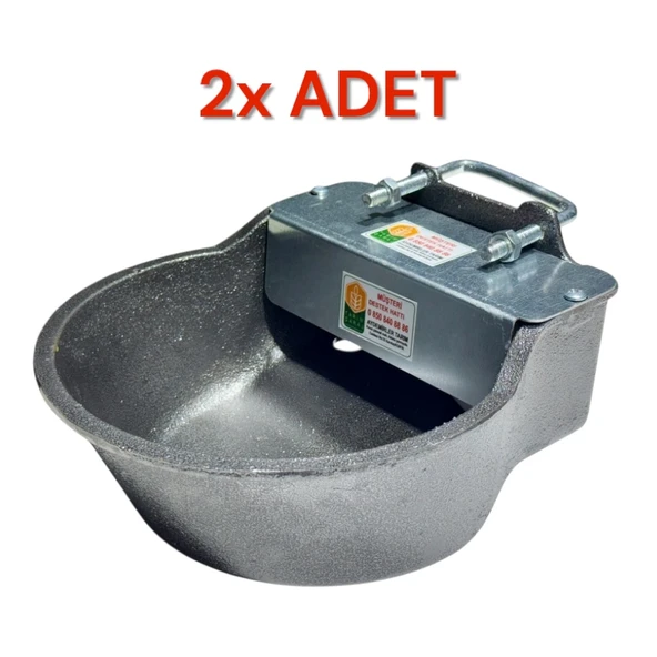 Otomatik Şamandıralı 6 Litre Kırılmaz Çelik Döküm Hayvan Suluğu-2 Adet