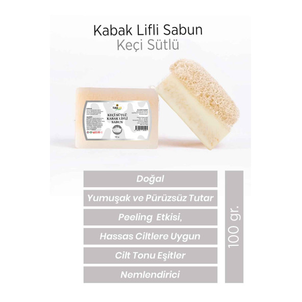 Tubalife Keçi Sütlü Kabak Lifli Sabun 100 gr