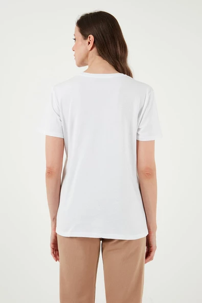 FASHION FRIENDS KADIN BASKILI T-SHİRT 24Y0723K1 - 4