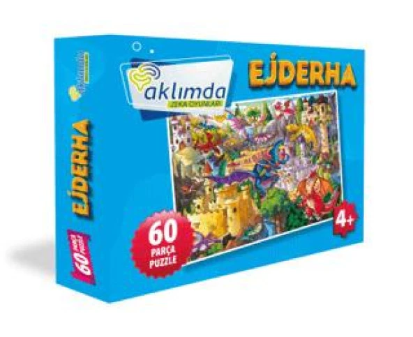 60 Parça Puzzle - Ejderha