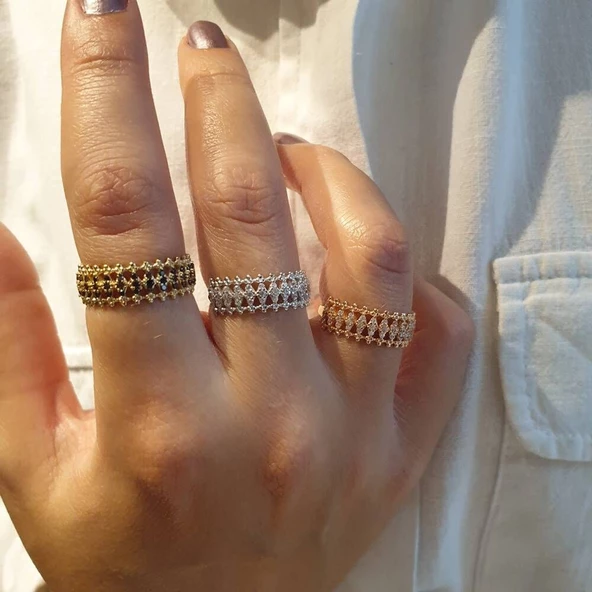 Coronet Altın Yüzük Yellow Gold 14K