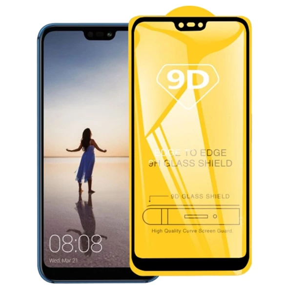 OPPO Realme C11 9D Full Glue Tempered Cam Ekran Koruyucu