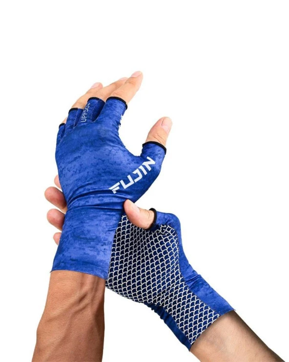 Fujin Pro Angler Summer Gloves Blue L/XL - 2