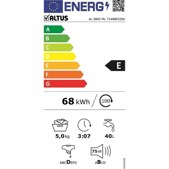 Altus AL 5803 ML 800 Devir 5 kg Çamaşır Makinesi