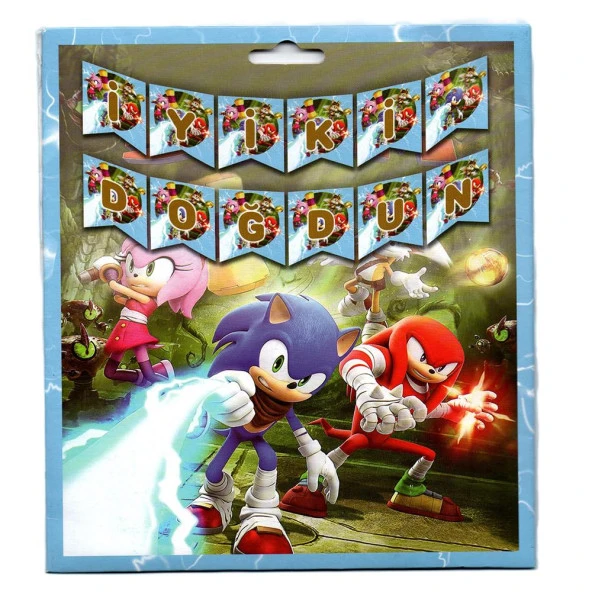 Sonic Temalı İyiki Doğdun Banner