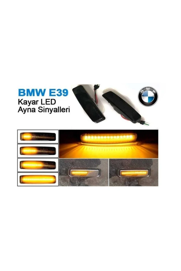 YıldızTuning Bmw E39 Kayar Led Çamurluk Sinyali Siyah