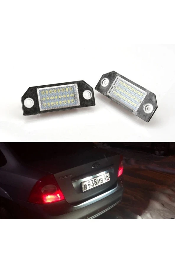 YıldızTuning Ford C-max Beyaz Led Plaka Aydınlatma Lambası 2003-2007