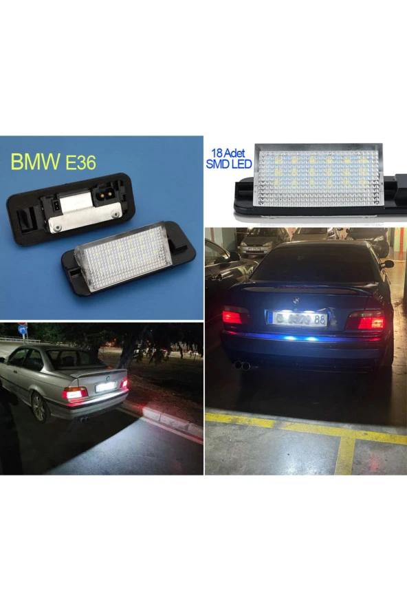 vagparts BMW E36 PLAKA LAMBASI - BMW E36 LED Plaka Lambası 316i 318i 320i 328i