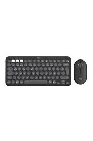 Logitech 920-012245 Grafit Pebble 2 Combo Çoklu Sessiz Kablosuz Türkçe Q Klavye Mouse Seti