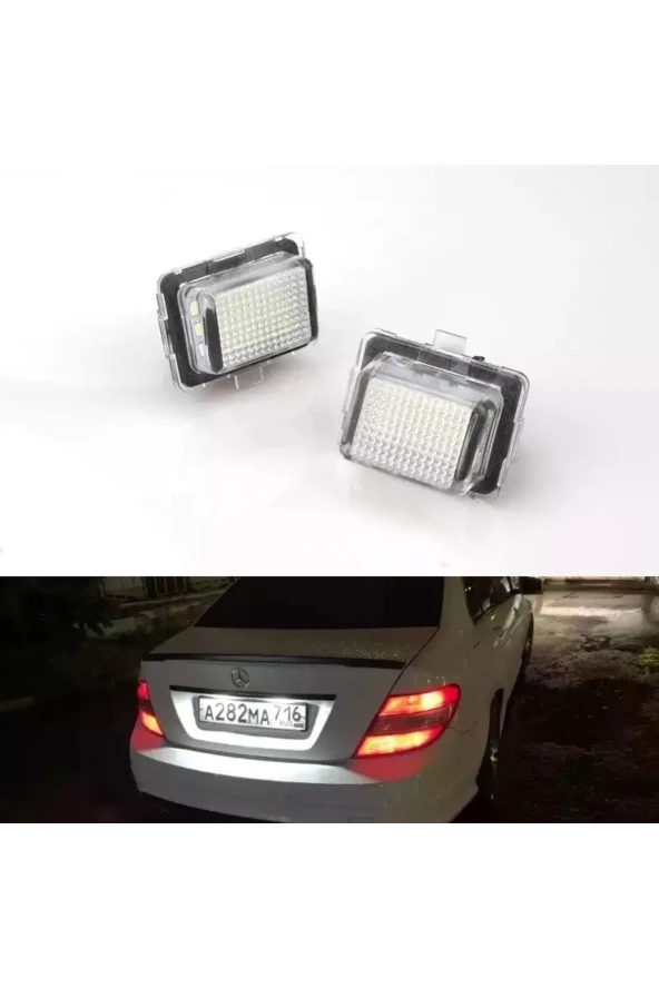 YıldızTuning Mercedes W204 Led Plaka Aydınlatma Lambası Takımı