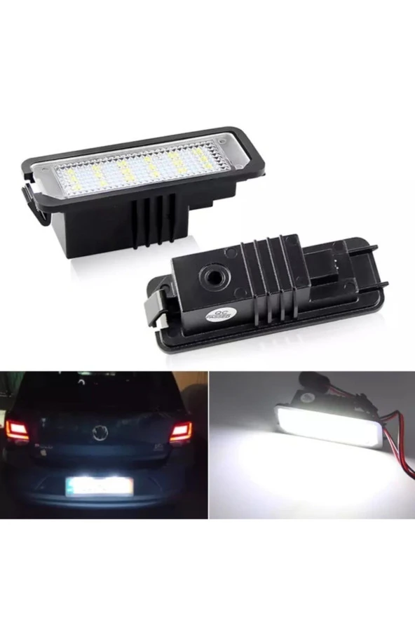 YıldızTuning Vw Polo 2000-2009 Beyaz Led Plaka Aydınlatma Lambası