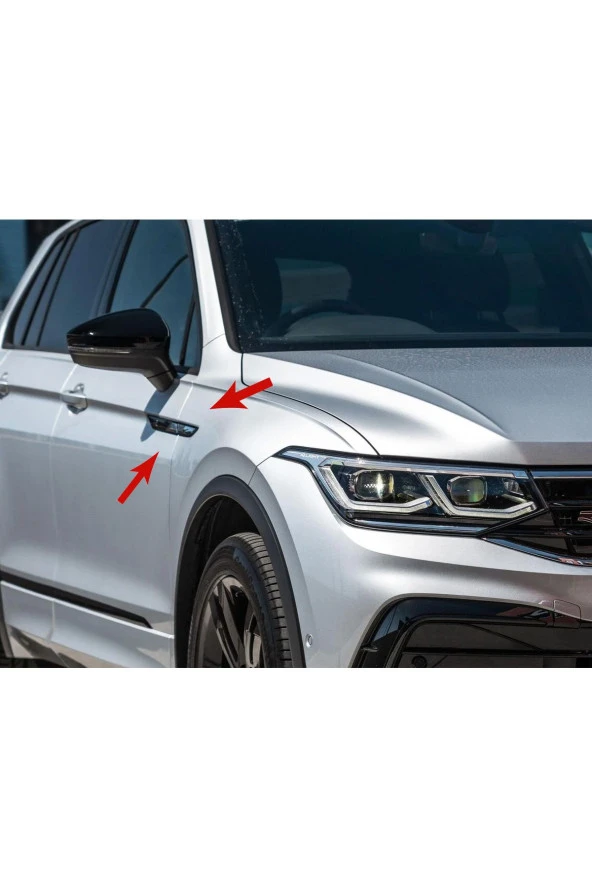 vagparts Tiguan R Yan Çıtalar - Tiguan Rline Çamurluk Logo Arma Rozet Aksesaur