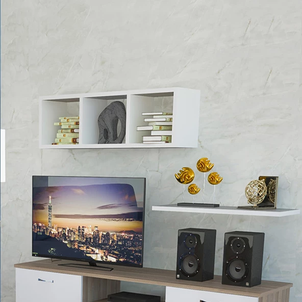 MODİLAYN ARDİN DUVAR RAFI KİTAPLIK - 3