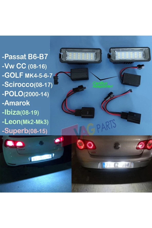 Volkswagen Passat Vw Led Plaka Aydınlatma Ünitesi