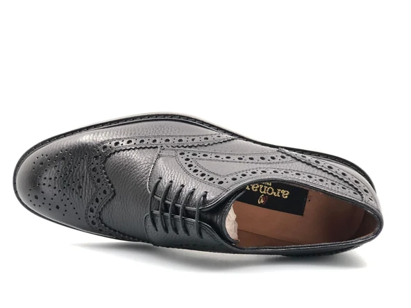 Aronay  822 Jurdan Kösele Kundura Erkek Klasik Ayakkabı - Resim 5