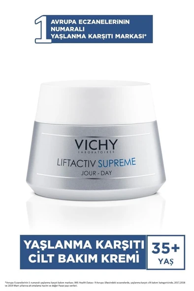 Vichy Liftactiv Supreme Yaşlanma Karşıtı Krem 50 ml Normal ve Karma Ciltler - Resim 3