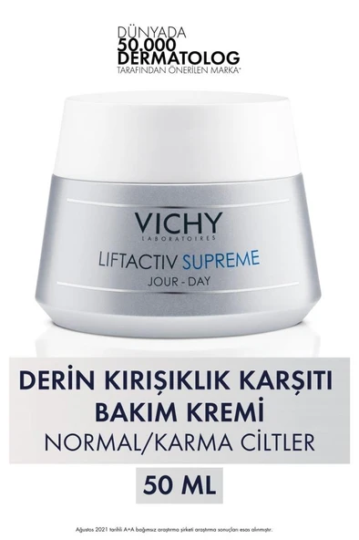 Vichy Liftactiv Supreme Yaşlanma Karşıtı Krem 50 ml Normal ve Karma Ciltler - Resim 2