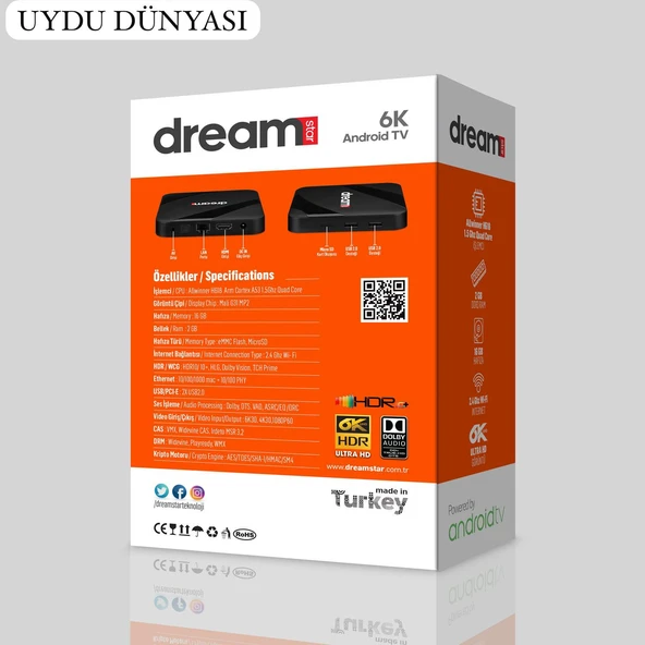 Dreamstar i1 16 GB 4K Android TV Box - 2