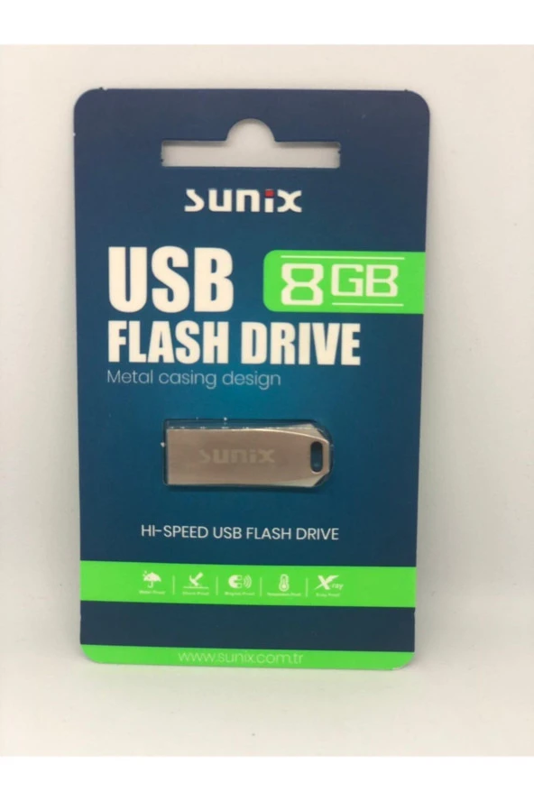 Sunıx 8gb Usb Metal Flash Bellek