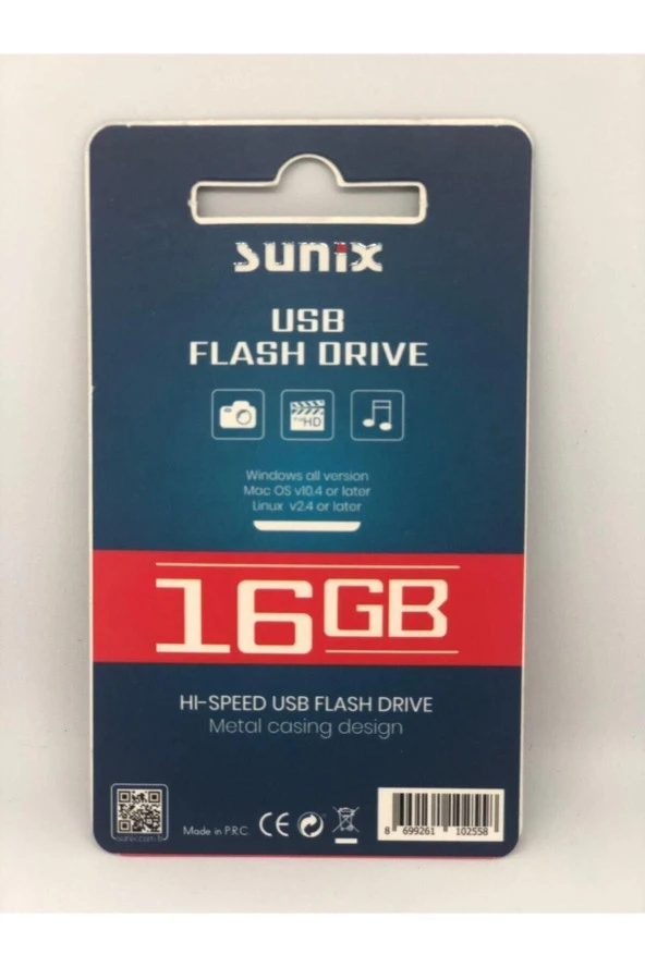 Sunıx 16gb Usb Metal Flash Bellek - 2