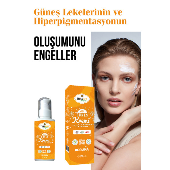 Tubalife Spf 50 Güneş Kremi 150 ml - Cilt Aydınlatıcı Ton Eşitleyici Uva - Uvb Koruyucu - 2