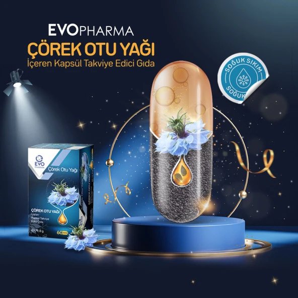 EVO PHARMA Çörek Otu Yağı İçeren Kapsül Takviye Edici Gıda 60 Kapsül - 4