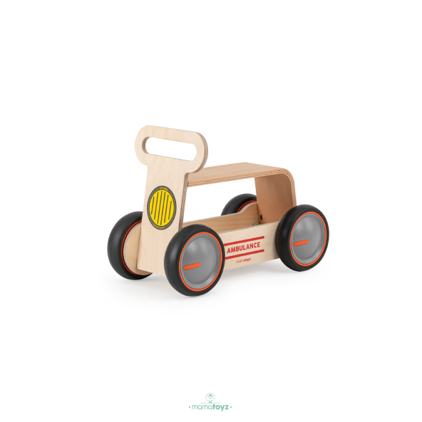 Driveme Wood Ambulans Yürüteç - Bin Sür - Oyuncak Deposu - 3