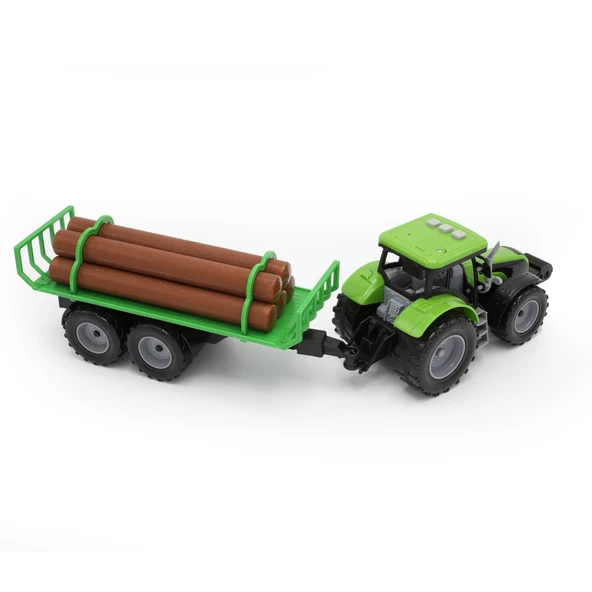 Aya Toys Pilli Odunlu Traktör 40319 - 6