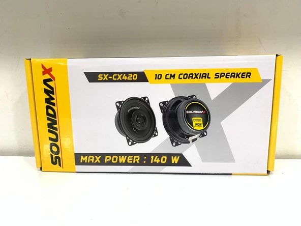Soundmax SX-CX420 10cm 140Watt Oto Hoparlör 2 Li Paket Halinde ürün görseli