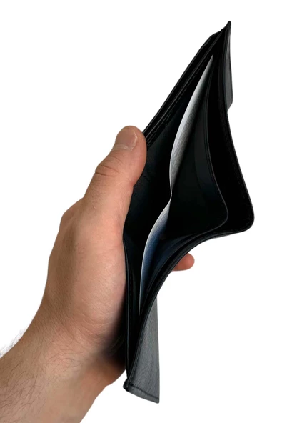 Siyah Hakiki Deri Yatay Model Klasik Erkek Cüzdan - SD3012 - Resim 5