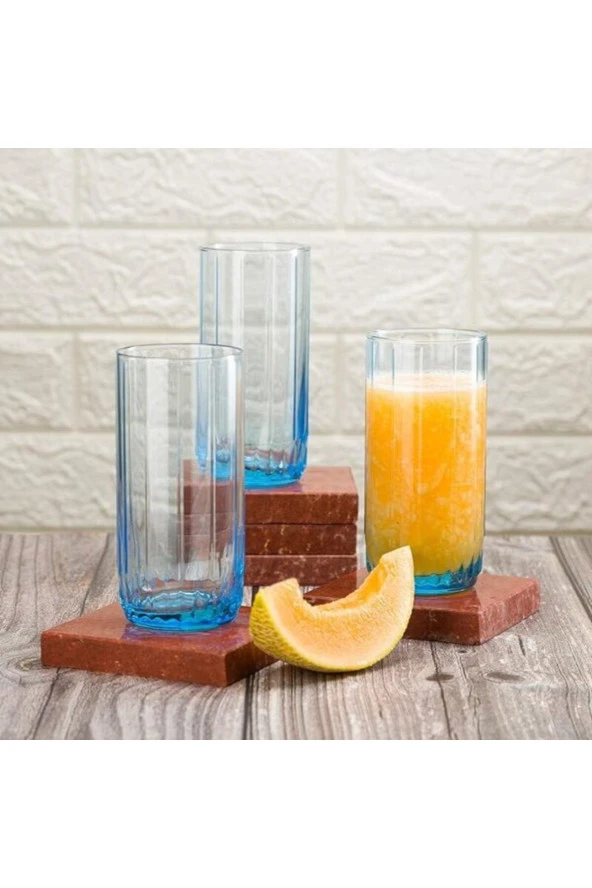 420765 Leia Su Ve Meşrubat Bardağı Turkuaz Renk 310 Cc 6'lı - 2