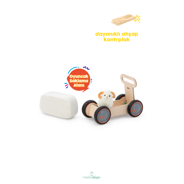Driveme Soft İnek Figürlü Yürüteç - Bin Sür - Oyuncak Deposu - 6