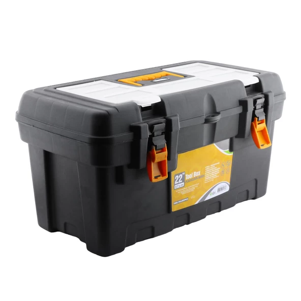 Plastik Açma Kapatmalı 22'' Inç Organizer Bölmeli Taşınabilir Kulplu Takım Çantası Alet Çanta 57 Cm - Resim 5